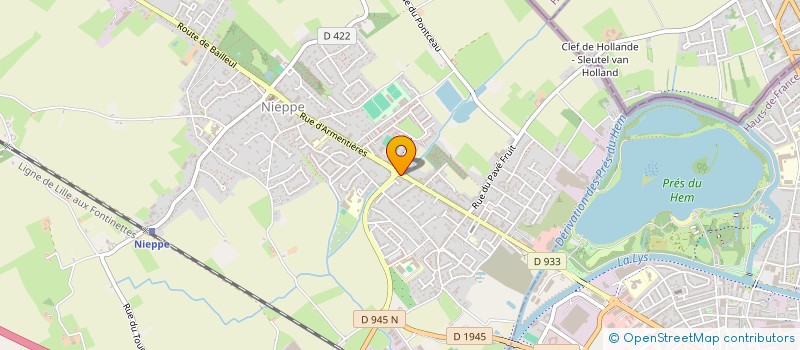 localisation de l'entreprise BATIMOD à NIEPPE
