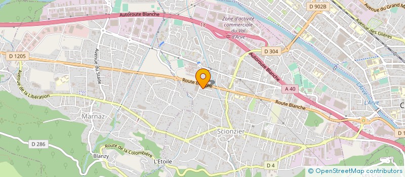 localisation de l'entreprise BATIMONT CONSTRUCTION  SCIONZIER