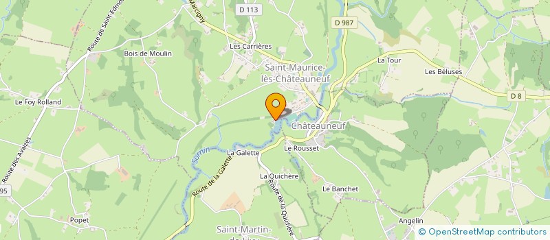 localisation de l'entreprise BATIMONTAGE  SAINT-MAURICE-LES-CHATEAUNEUF