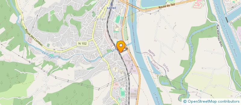 localisation de l'entreprise BATIMONTELIMAR  LE TEIL