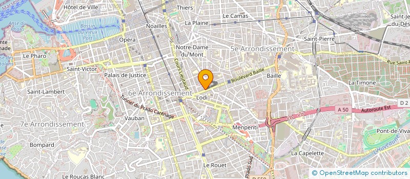 localisation de l'entreprise BATIMOS à MARSEILLE