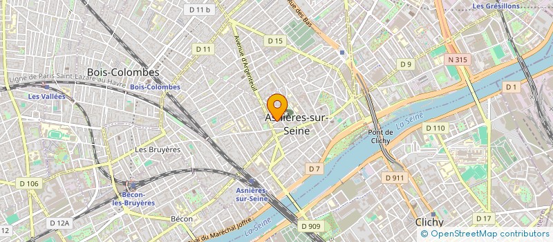 localisation de l'entreprise BATIMOS à ASNIERES-SUR-SEINE