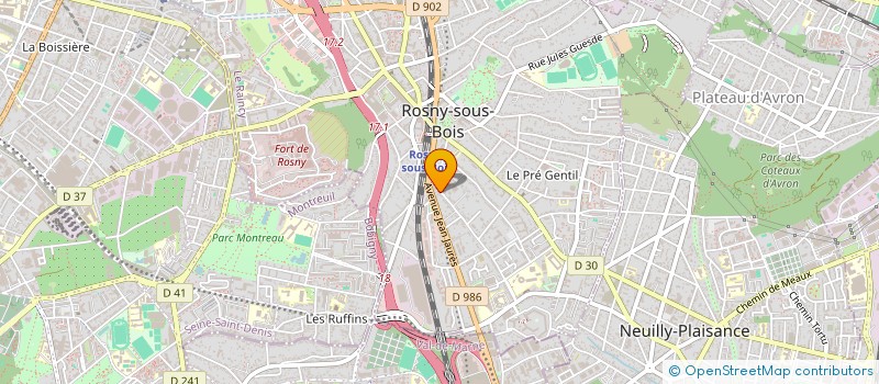 localisation de l'entreprise BATIMPEC à ROSNY-SOUS-BOIS