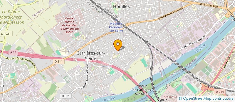 localisation de l'entreprise BATIMUR SARL à CARRIERES-SUR-SEINE