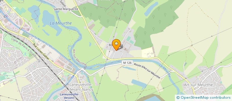 localisation de l'entreprise BATIMUT 54 à ART-SUR-MEURTHE