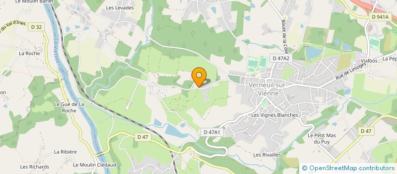localisation de l'entreprise BATINANA à VERNEUIL-SUR-VIENNE