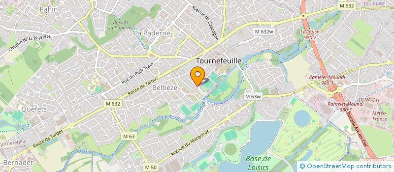 localisation de l'entreprise BATINECO  TOURNEFEUILLE