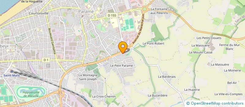 localisation de l'entreprise BATINEO GROUPE MAISONS INDIVIDUELLES OUEST  SAINT-MALO