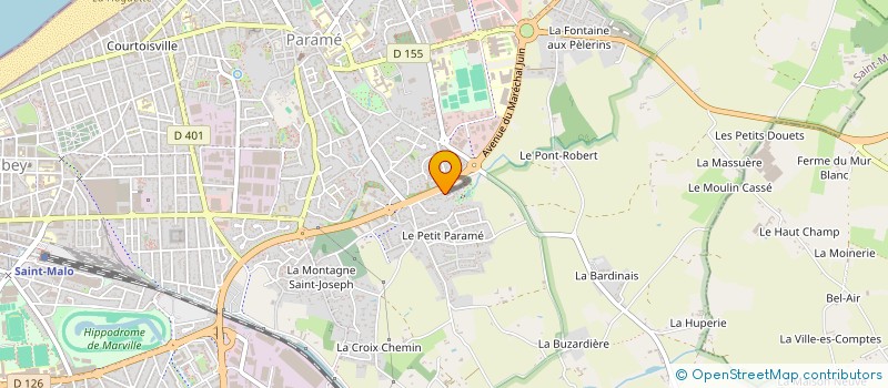 localisation de l'entreprise BATINEO GROUPE MAISONS INDIVIDUELLES SUD  SAINT-MALO