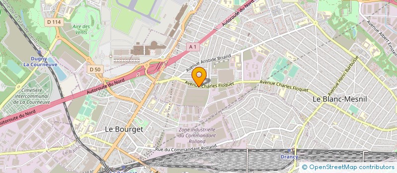 localisation de l'entreprise BATINEOS à LE BLANC-MESNIL
