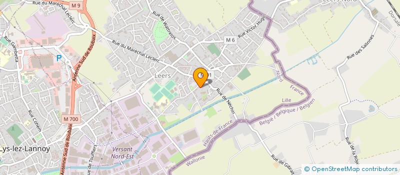 localisation de l'entreprise BATINERGIES  LEERS