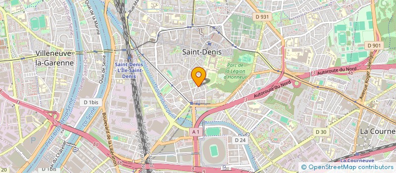 localisation de l'entreprise BATINET à SAINT-DENIS