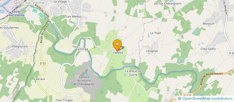 localisation de l'entreprise BATINET  SAILLAT-SUR-VIENNE