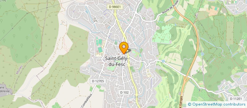 localisation de l'entreprise BATINET.COM à SAINT-GELY-DU-FESC