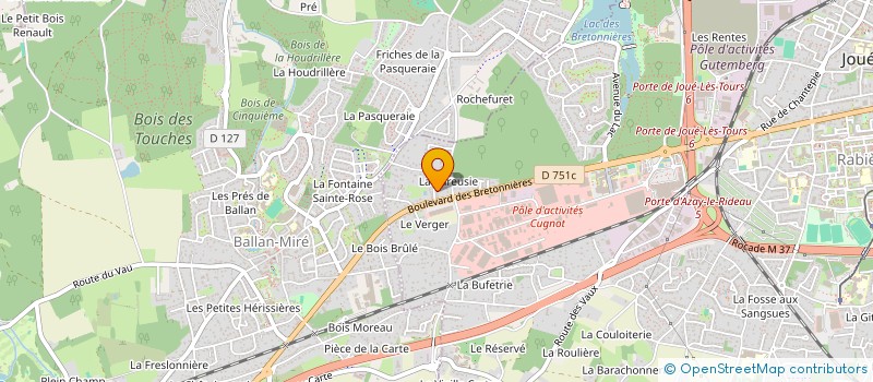 localisation de l'entreprise BATINNOV  JOUE-LES-TOURS