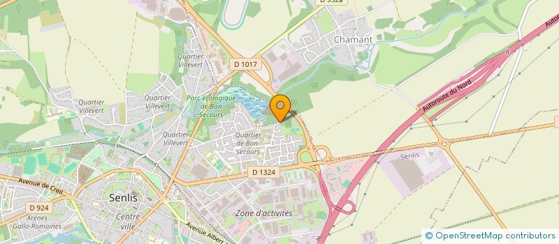 localisation de l'entreprise BATINNOV à SENLIS
