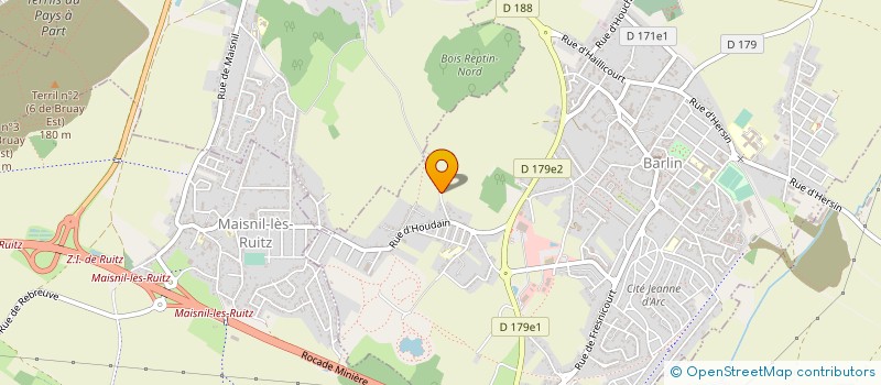 localisation de l'entreprise BATINOR à RUITZ