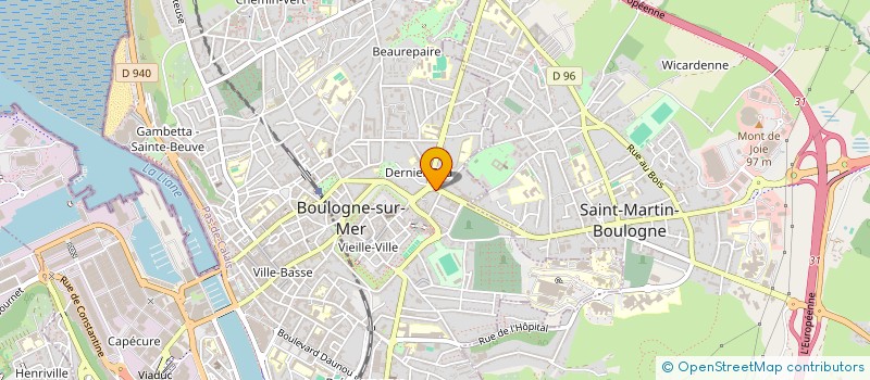 localisation de l'entreprise BATINOR N°1 à BOULOGNE-SUR-MER
