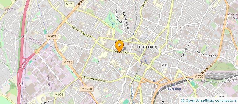 localisation de l'entreprise BATINORD DIFFUSION à TOURCOING