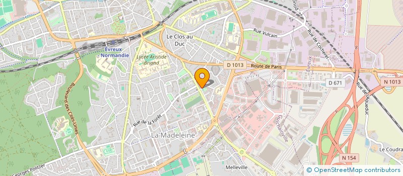 localisation de l'entreprise BATINORM  EVREUX