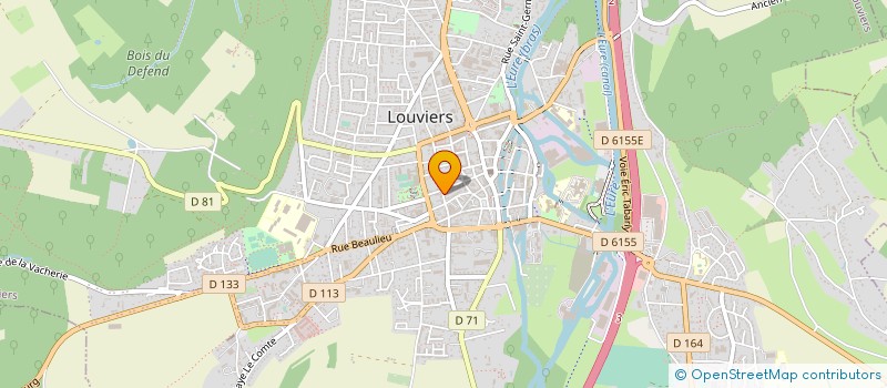 localisation de l'entreprise BATINORMANDIE à LOUVIERS