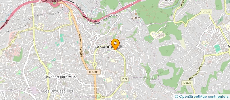 localisation de l'entreprise BATINORME à LE CANNET