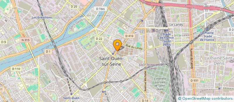 localisation de l'entreprise BATINOV  SAINT-OUEN-SUR-SEINE