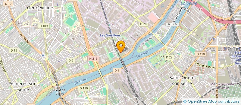 localisation de l'entreprise BATINOV à ASNIERES-SUR-SEINE