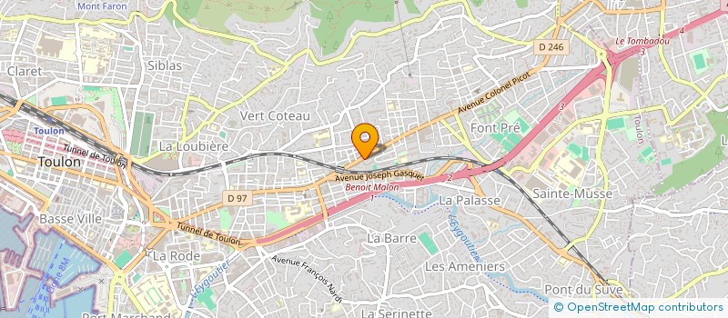 localisation de l'entreprise BATINOV ROUGIER à TOULON