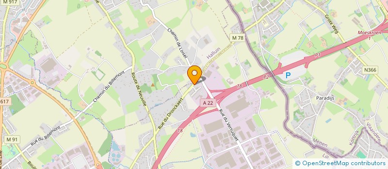localisation de l'entreprise BATINOVA à NEUVILLE-EN-FERRAIN