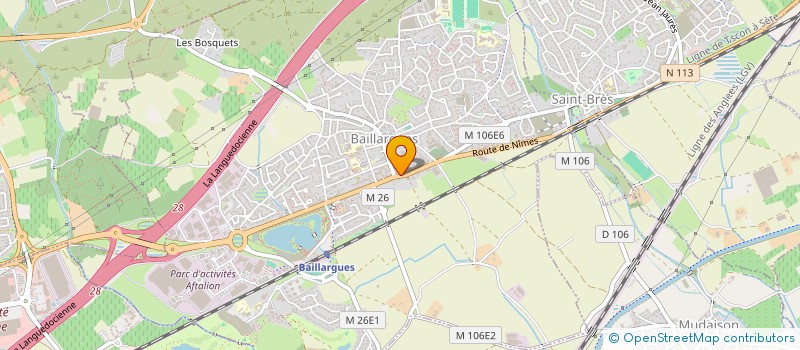 localisation de l'entreprise BATINOVA à BAILLARGUES