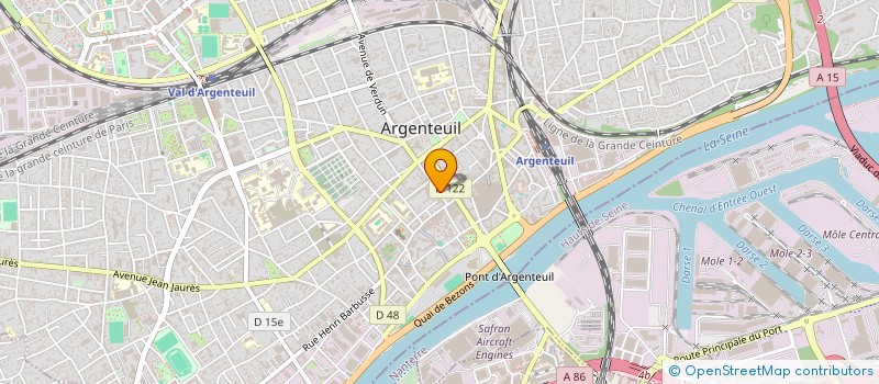 localisation de l'entreprise BATINOVA  ARGENTEUIL