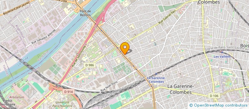 localisation de l'entreprise BATINOVE à COLOMBES