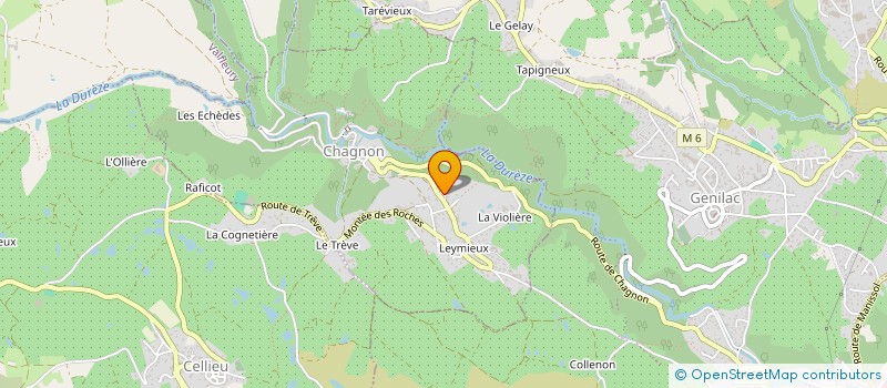 localisation de l'entreprise BATINOVER à CHAGNON