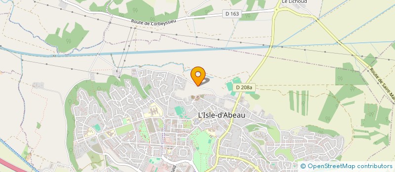 localisation de l'entreprise BATINVEST  L'ISLE-D'ABEAU