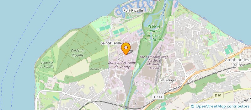 localisation de l'entreprise BATINVEST à THONON-LES-BAINS
