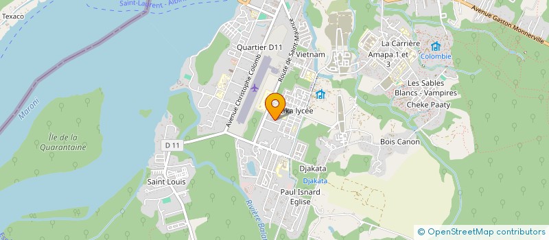 localisation de l'entreprise BATIOUEST à SAINT-LAURENT-DU-MARONI