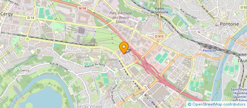 localisation de l'entreprise BATIP  CERGY