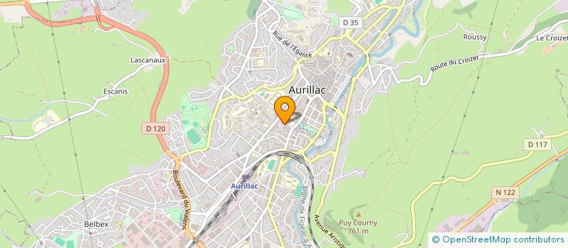 localisation de l'entreprise BATIPACK à AURILLAC