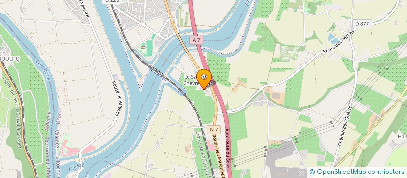 localisation de l'entreprise BATIPARADIS  CHATEAUNEUF-SUR-ISERE