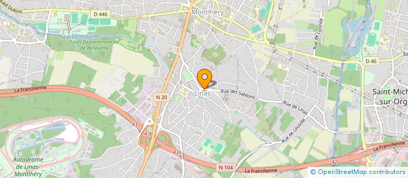localisation de l'entreprise BATIPASS à LINAS