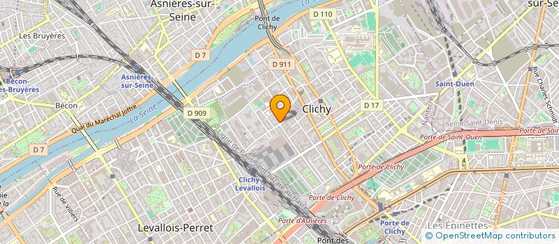 localisation de l'entreprise BATIPEINTURE à CLICHY