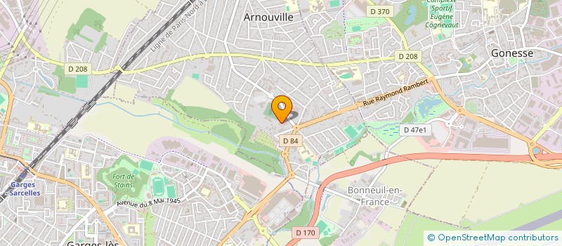 localisation de l'entreprise BATIPEO à ARNOUVILLE