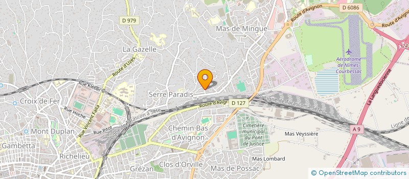 localisation de l'entreprise BATIPLAC JOINTAGE SOCIETE NIMOISE  NIMES