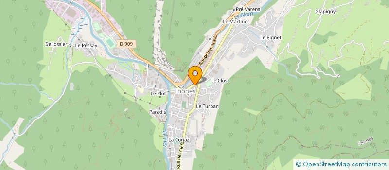 localisation de l'entreprise BATIPLACO BG3M  THONES