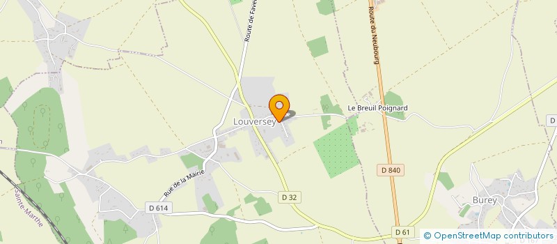 localisation de l'entreprise BATIPLANETE SAS  LOUVERSEY