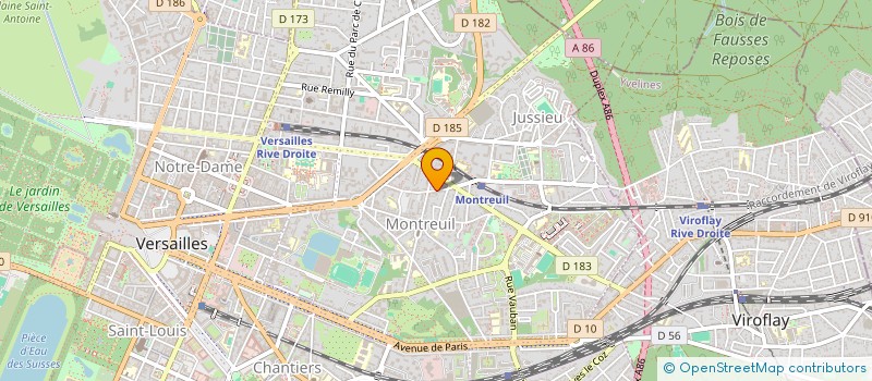 localisation de l'entreprise BATIPLAST à VERSAILLES