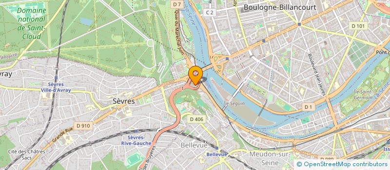 localisation de l'entreprise BATIPLUS à SEVRES