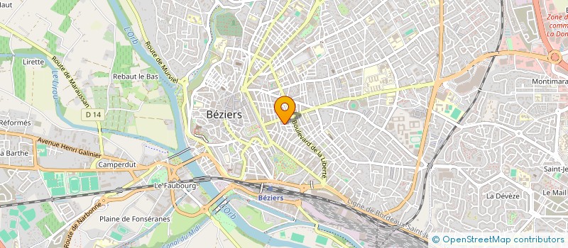 localisation de l'entreprise BATIPLUS  BEZIERS