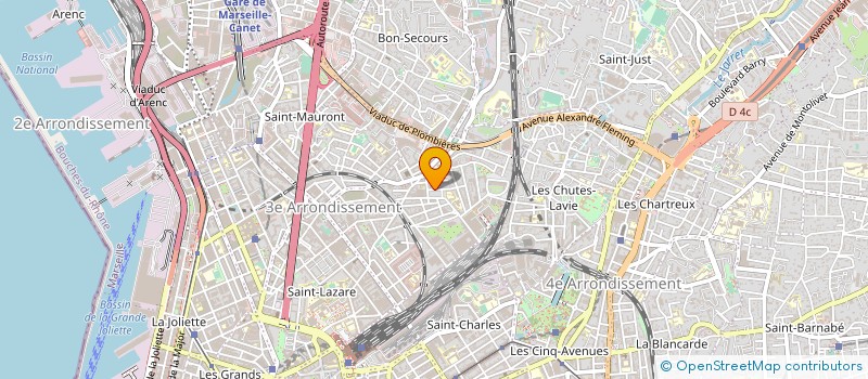 localisation de l'entreprise BATIPLUS à MARSEILLE